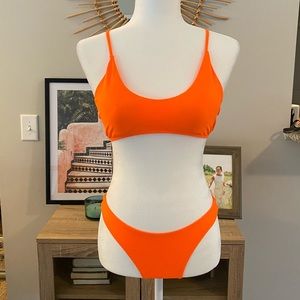 Neon orange, super cheeky, bikini